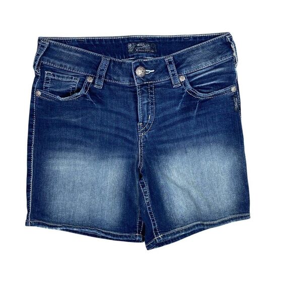 Silver Suki Mid Short Size W30 / L 4.5 - Picture 1 of 6